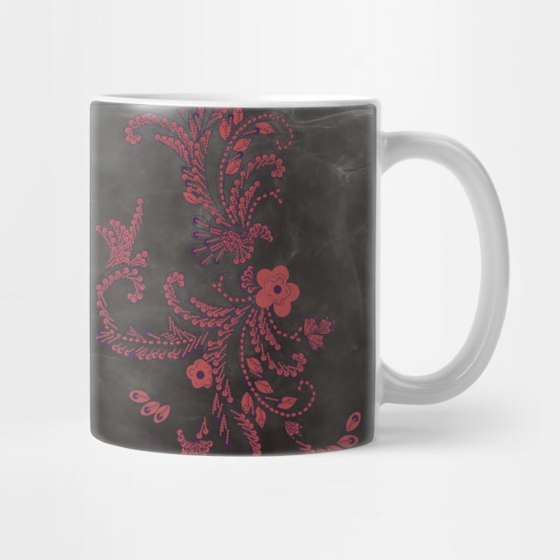 Red black flower design by InspirationalDesign